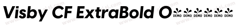 Visby CF ExtraBold O字体转换
